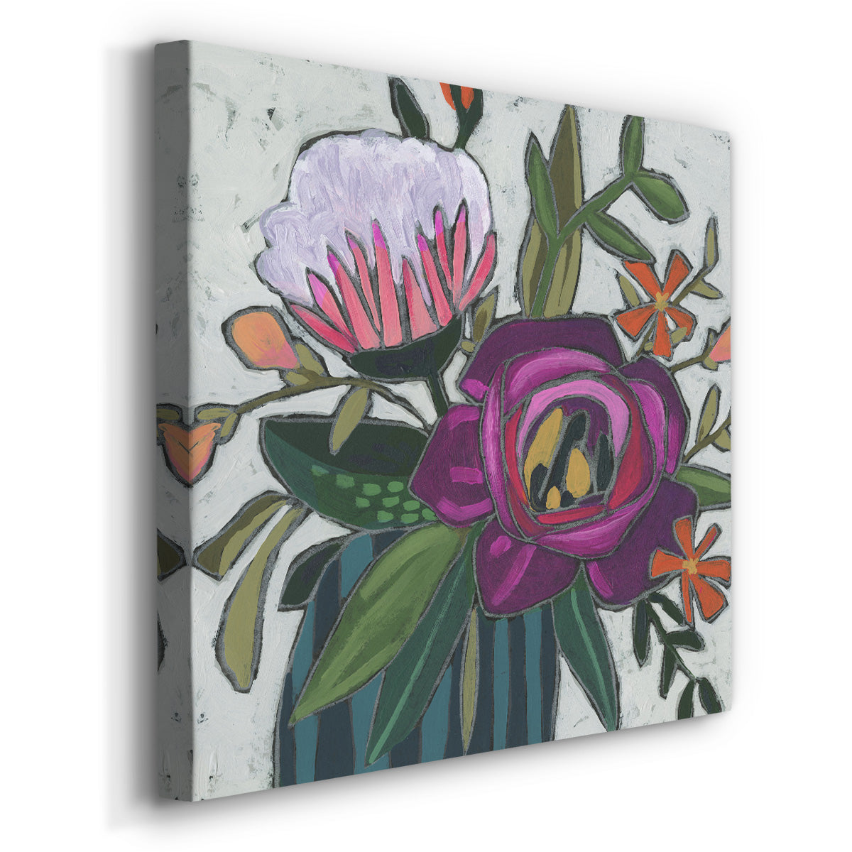 Carnivale Flora II-Premium Gallery Wrapped Canvas - Ready to Hang
