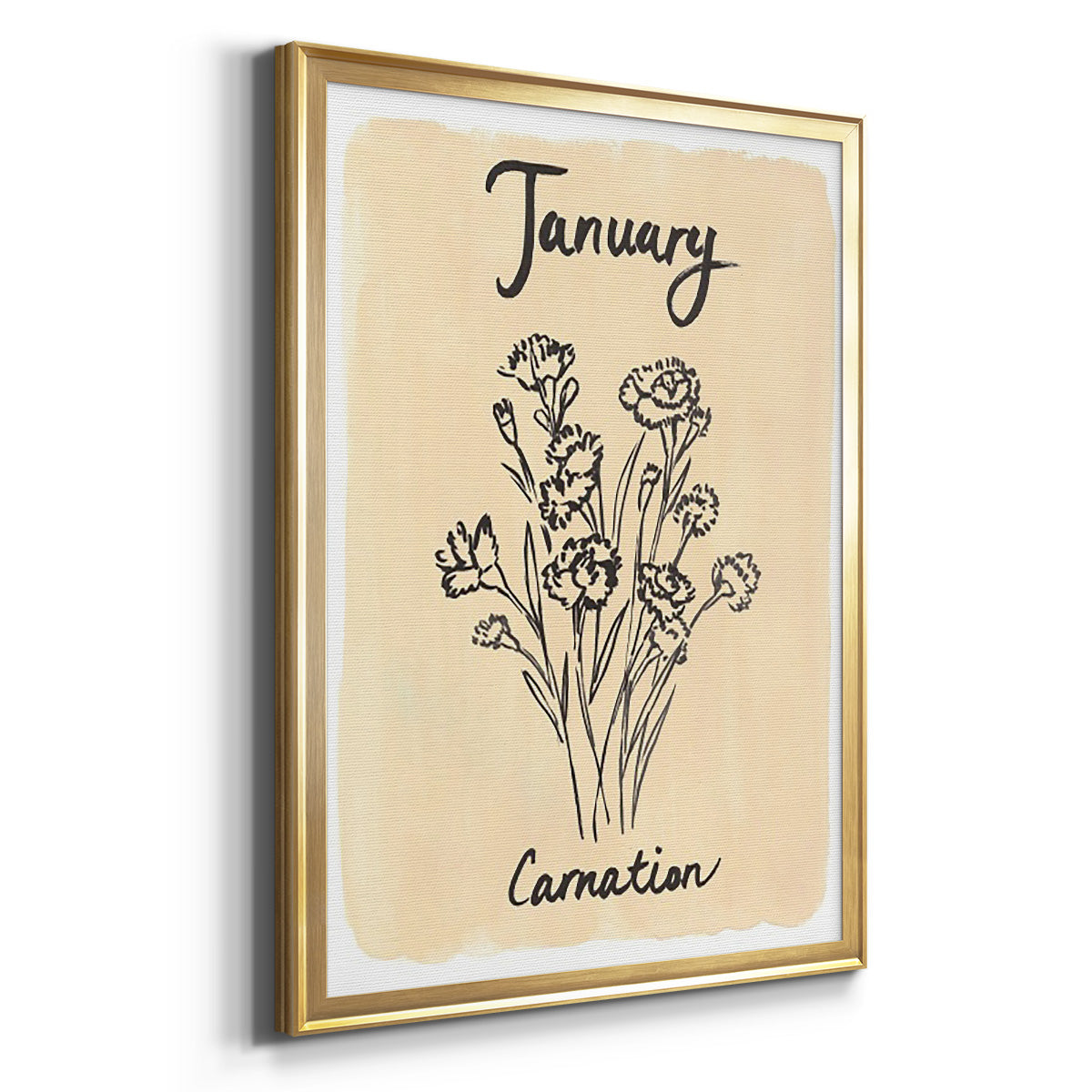Birth Month I Premium Framed Print - Ready to Hang