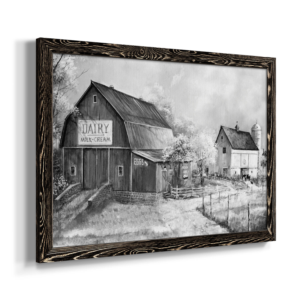 Day at the Farm-Premium Framed Canvas - Ready to Hang