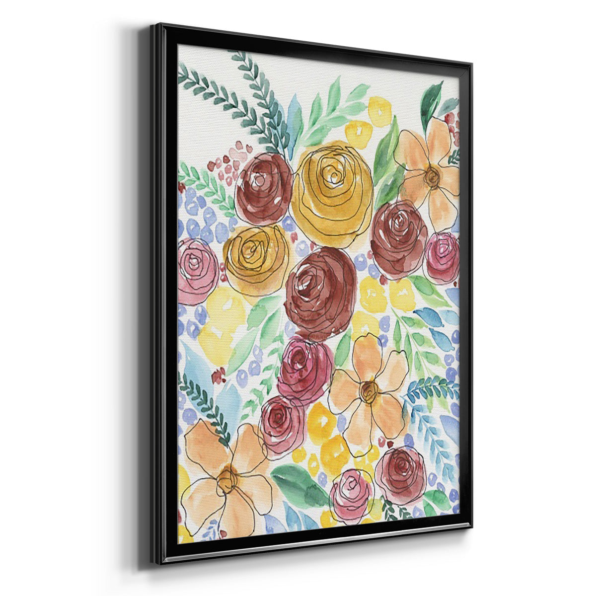Flower Carousel II Premium Framed Print - Ready to Hang