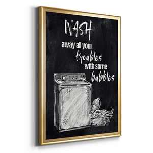 Wash Away Your Troubles Premium Framed Print - Ready to Hang