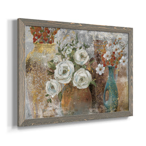 Vessels and Blooms Spice-Premium Framed Canvas - Ready to Hang