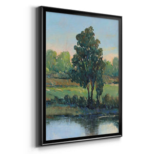 Tree by the Riverbank I Premium Framed Print - Ready to Hang
