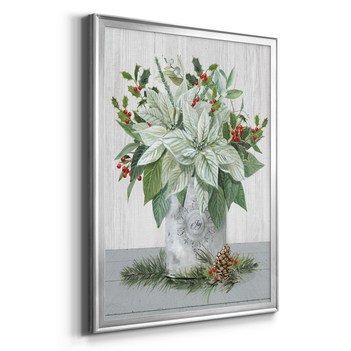 Farmhouse Christmas Joy Premium Framed Print - Ready to Hang