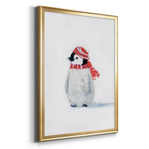 Penguin Play II Premium Framed Print - Ready to Hang