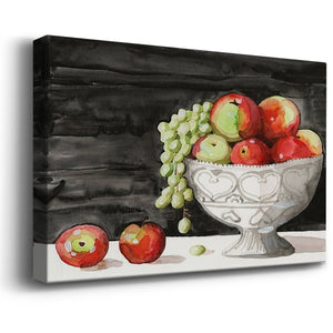 Watercolor Fruit Bowl I Premium Gallery Wrapped Canvas - Ready to Hang