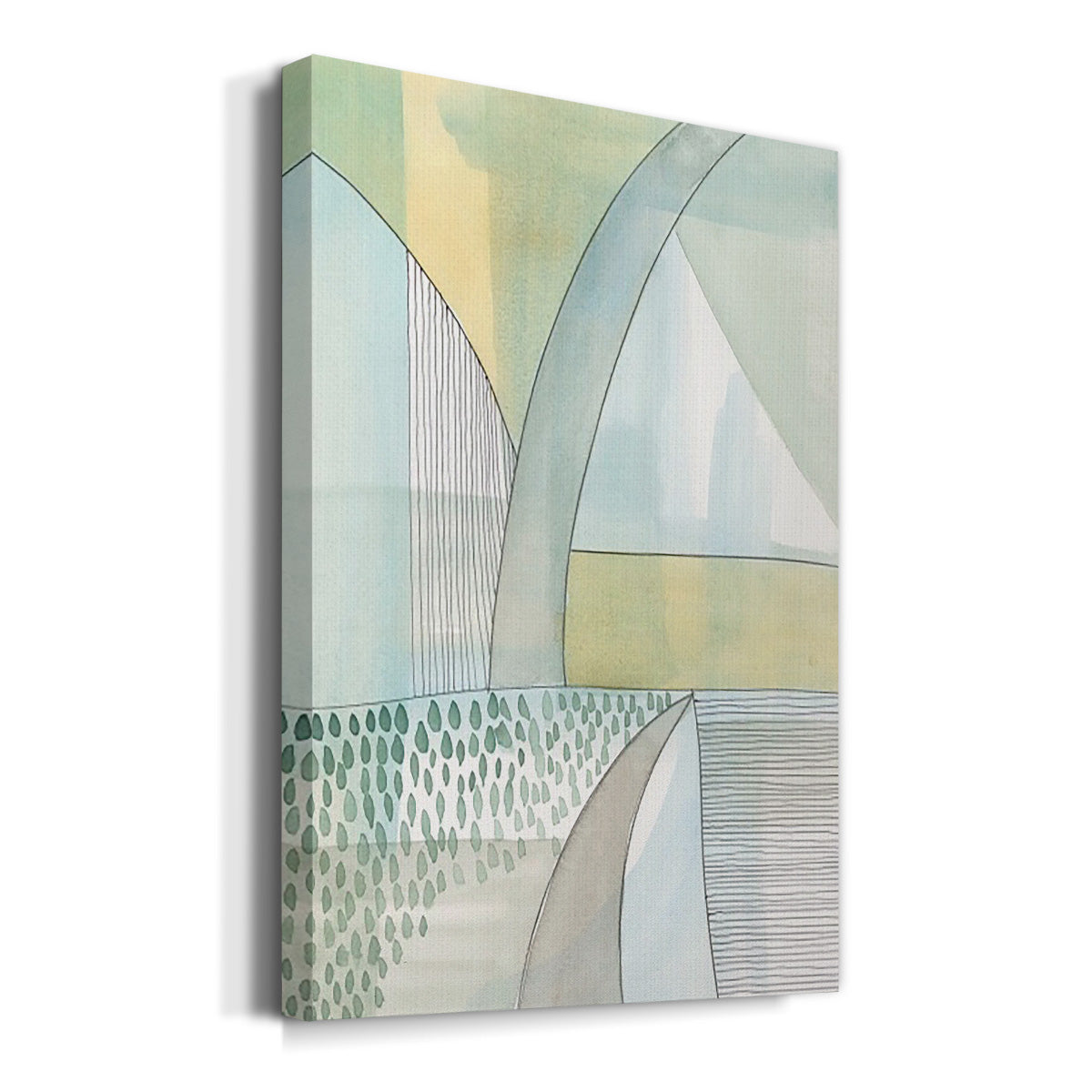 Mint Reflection II Premium Gallery Wrapped Canvas - Ready to Hang