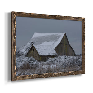 Winter Barn-Premium Framed Canvas - Ready to Hang