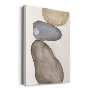 River Rocks Contour II Premium Gallery Wrapped Canvas - Ready to Hang