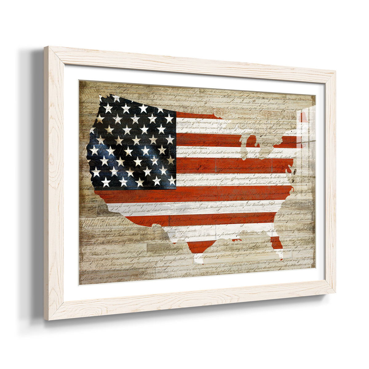 American Flag-Premium Framed Print - Ready to Hang