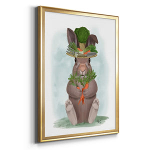 Rabbit Carrot Hat Premium Framed Print - Ready to Hang