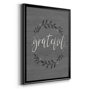 Grateful Wreath Premium Framed Print - Ready to Hang