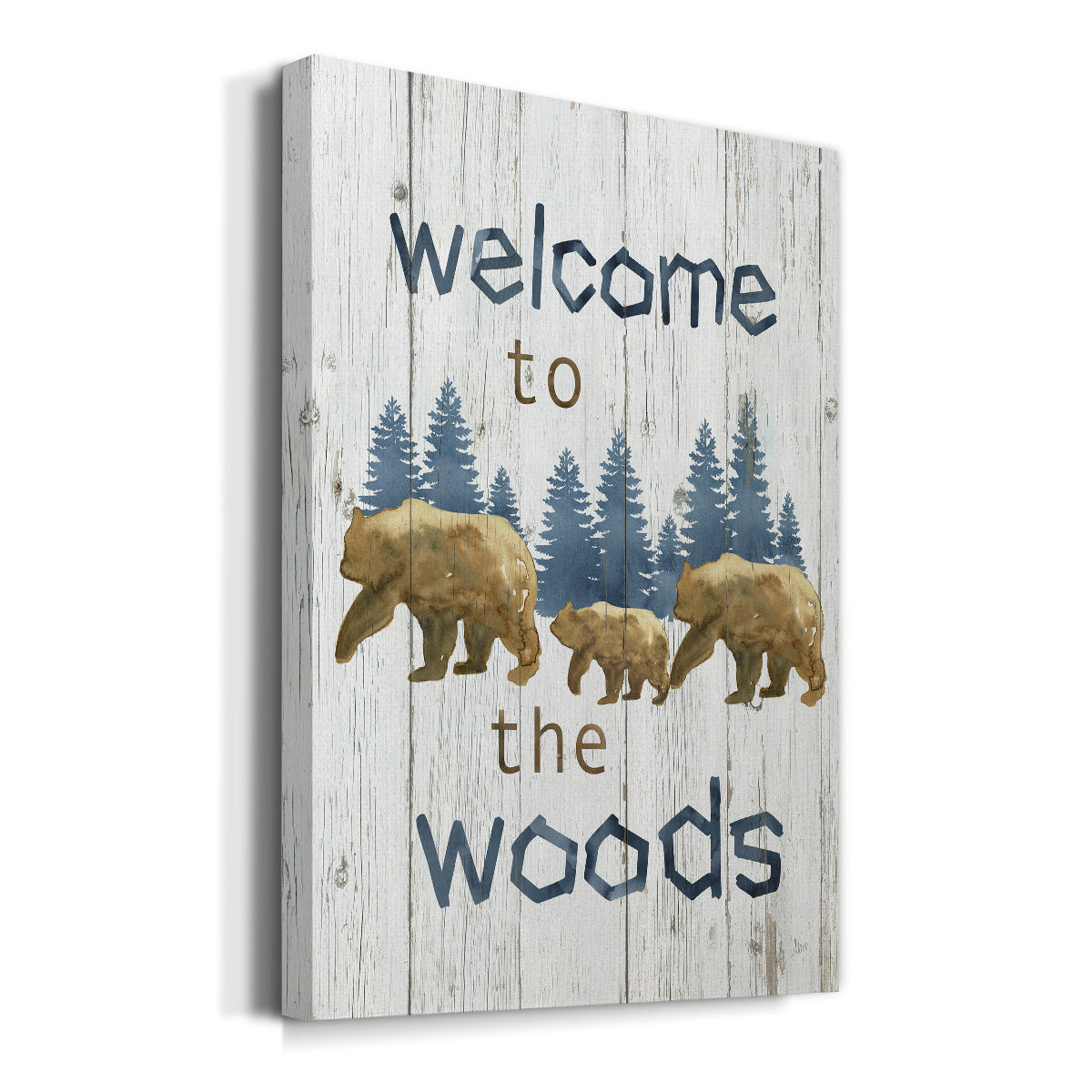 Welcome to the Woods Premium Gallery Wrapped Canvas - Ready to Hang