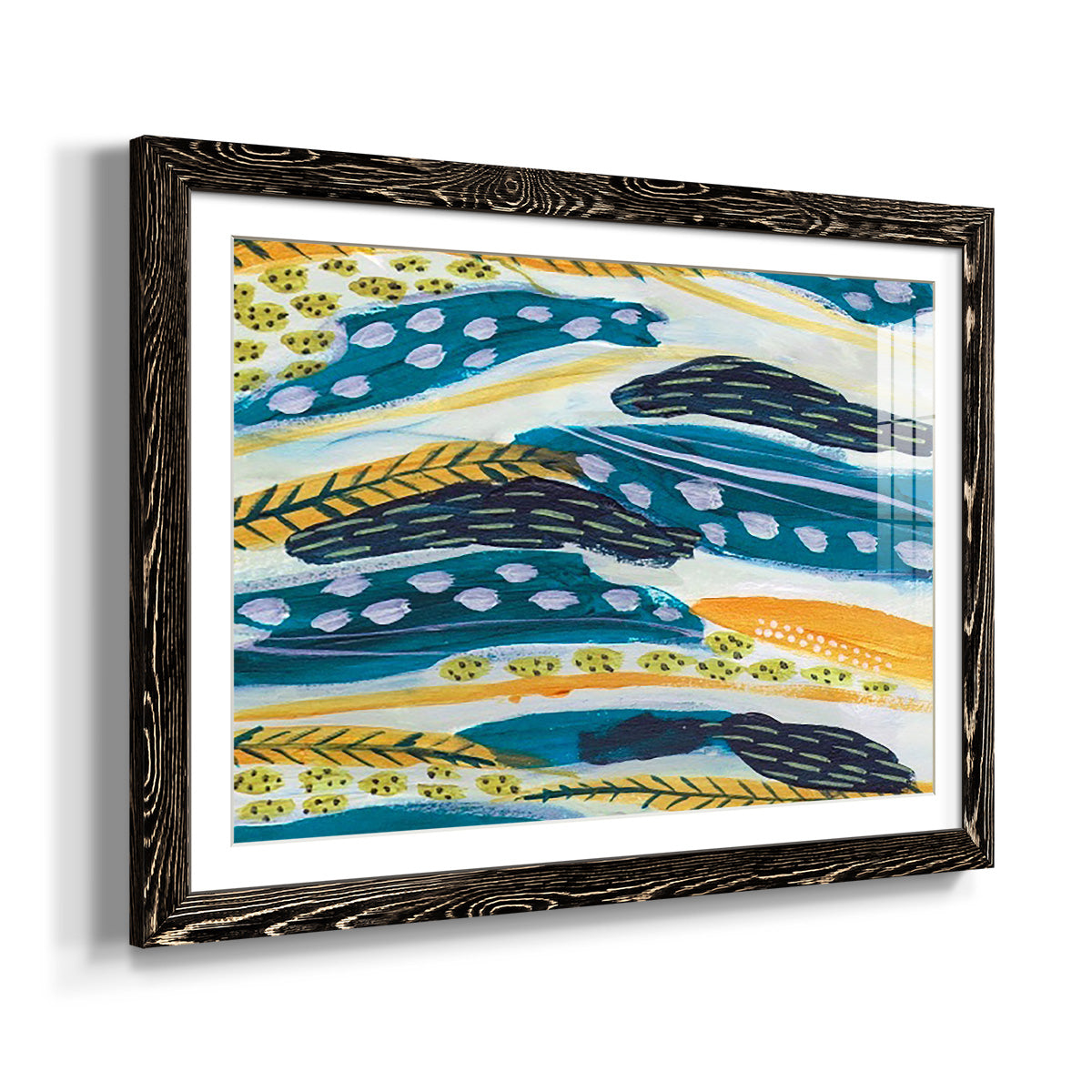 Feathery IV-Premium Framed Print - Ready to Hang