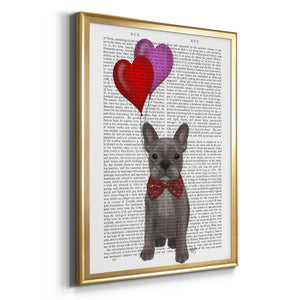 French Bulldog and Balloons Premium Framed Print - Ready to Hang