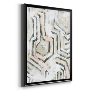 Sand Glyphs I Premium Framed Print - Ready to Hang