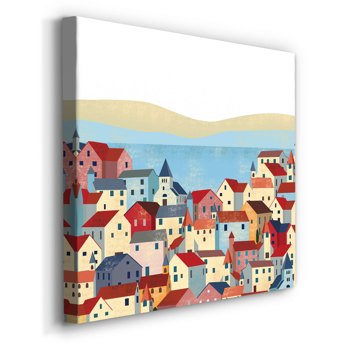 Illustrated Italian Landscape & Nature III-Premium Gallery Wrapped Canvas - Ready to Hang