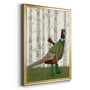 Pheasant Shooting Party 2 Premium Framed Print - Ready to Hang