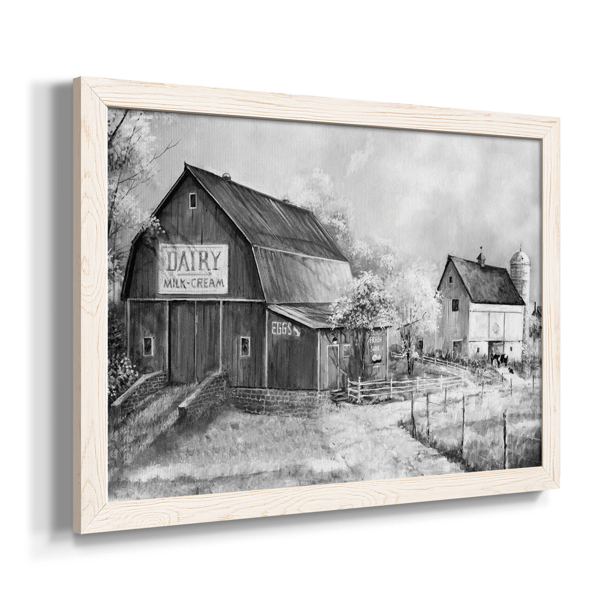 Day at the Farm-Premium Framed Canvas - Ready to Hang