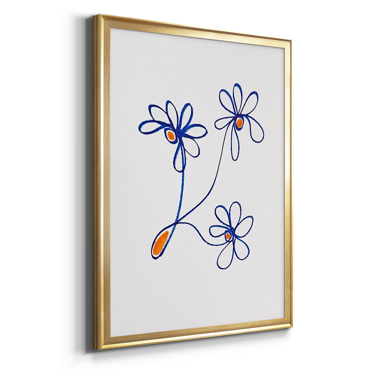 Wobbly Blooms III Premium Framed Print - Ready to Hang