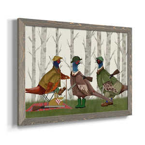 Pheasant Shooting Party Group 1-Premium Framed Canvas - Ready to Hang