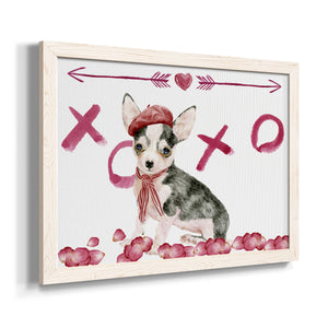 Puppy Valentine Collection A-Premium Framed Canvas - Ready to Hang