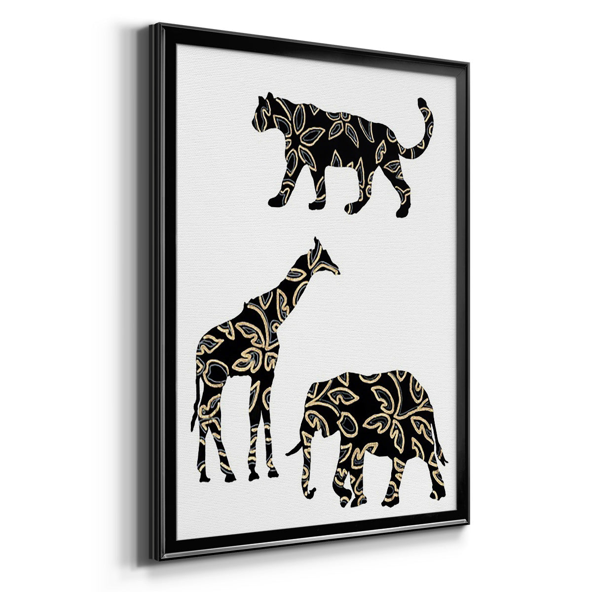 Ornamental Safari Animals III Premium Framed Print - Ready to Hang