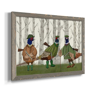 Pheasant Shooting Party Group 2-Premium Framed Canvas - Ready to Hang