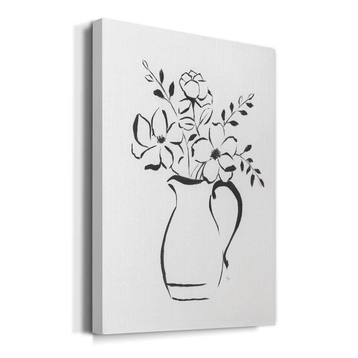 Sketchy Bouquet II Premium Gallery Wrapped Canvas - Ready to Hang
