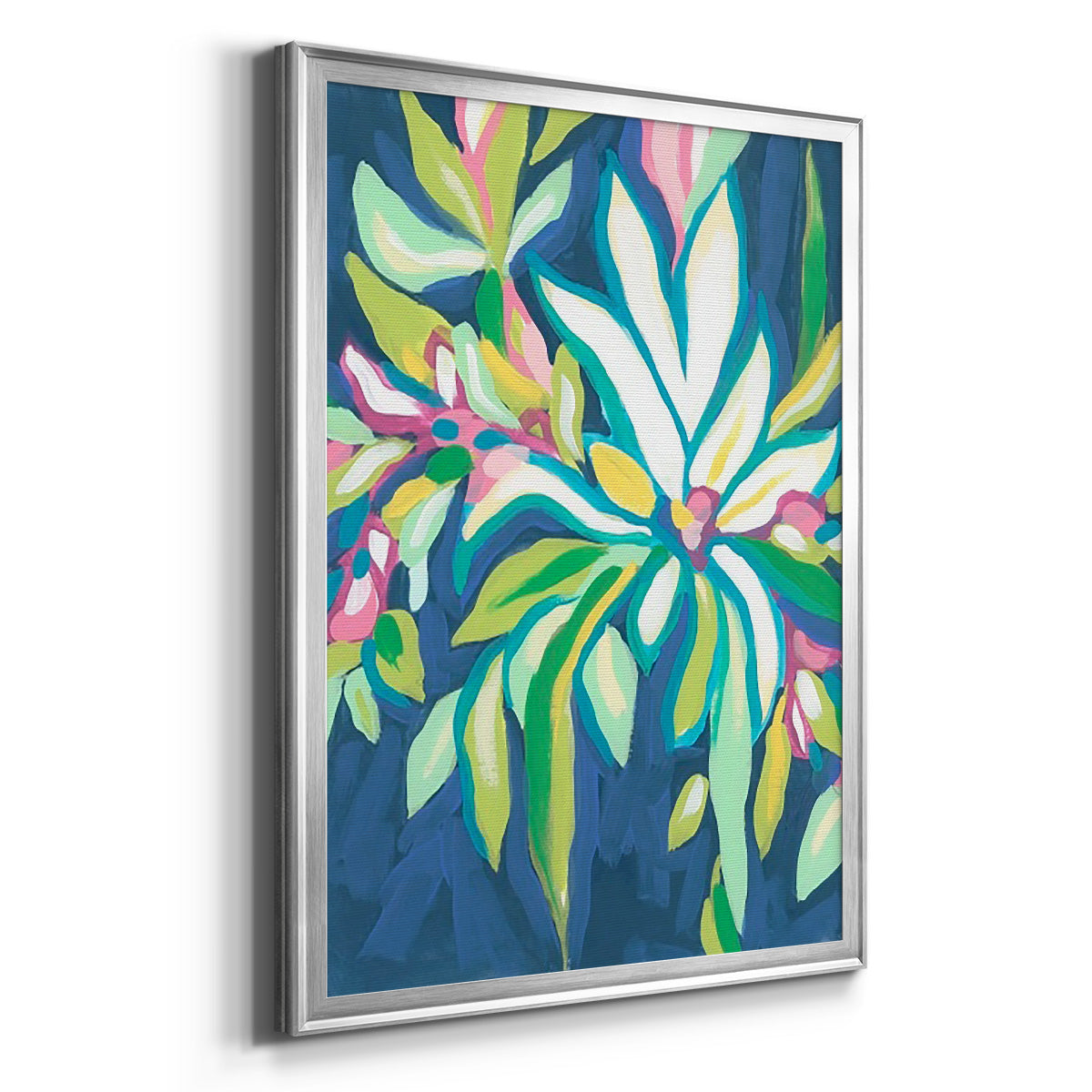 Blue Tropics IV Premium Framed Print - Ready to Hang