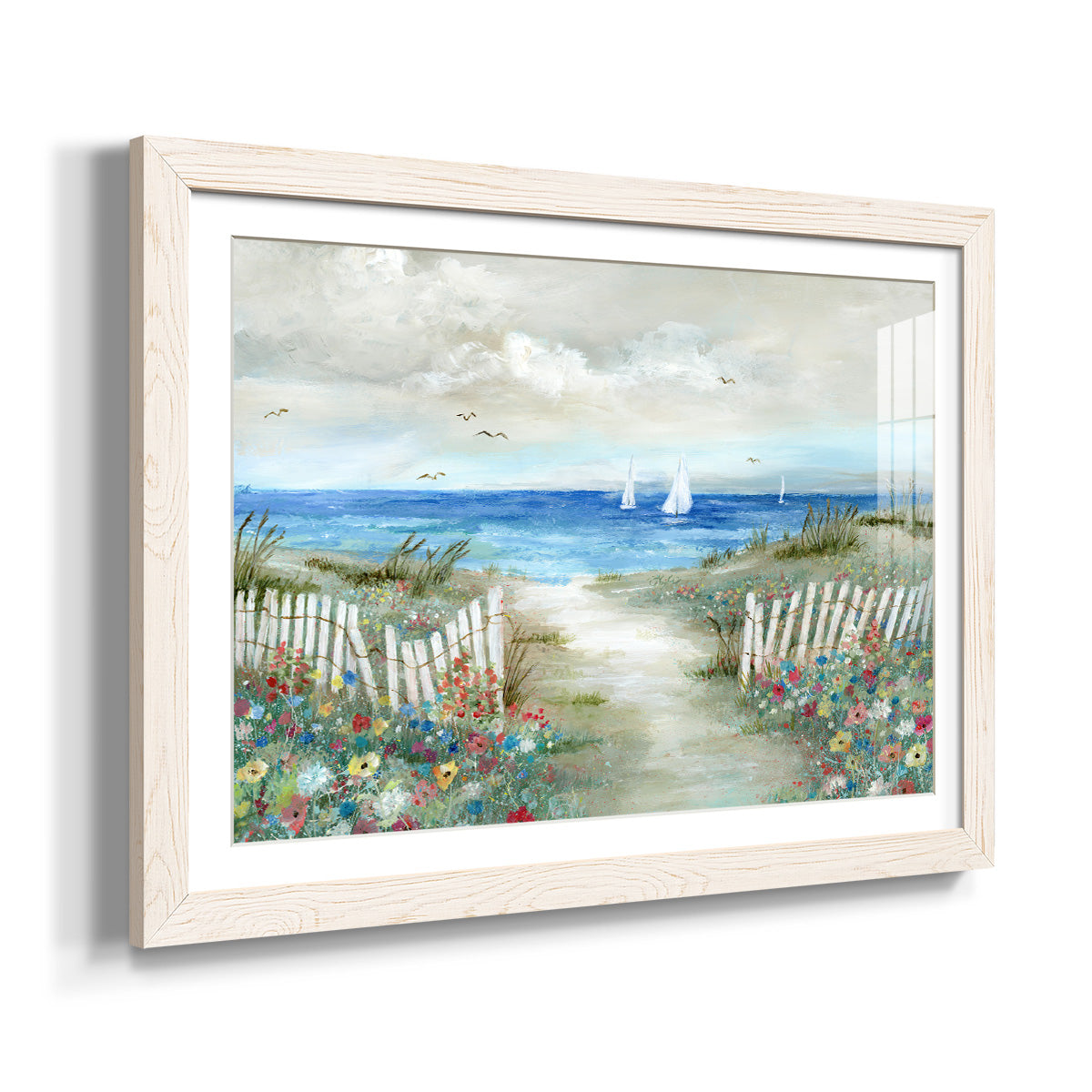 Coastal Garden-Premium Framed Print - Ready to Hang
