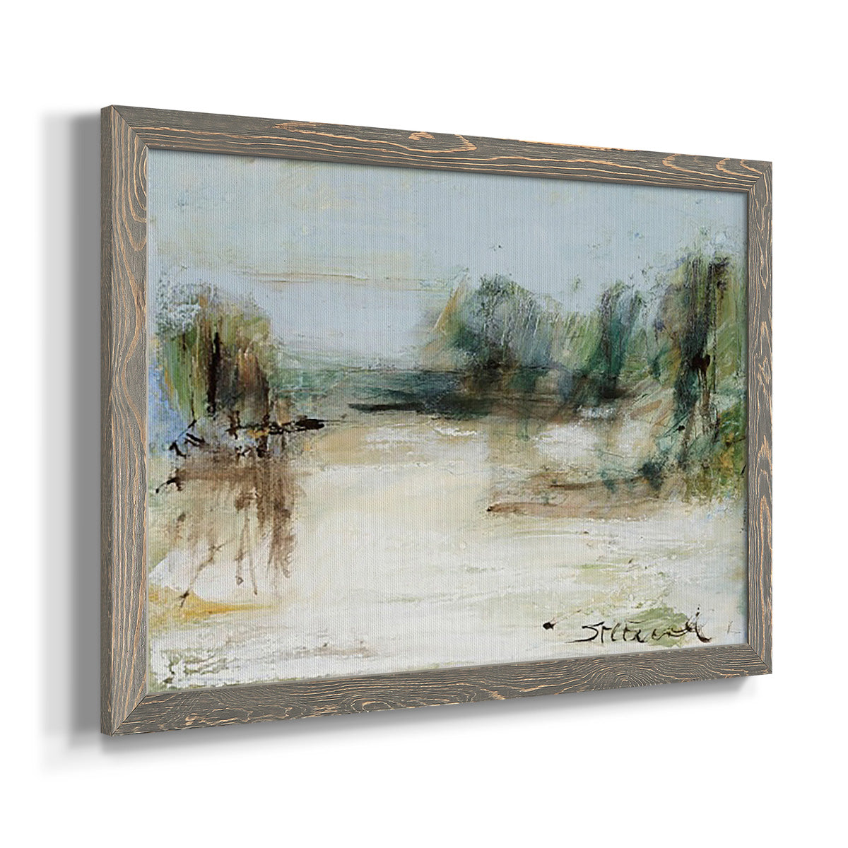 Wintery Horizon III-Premium Framed Canvas - Ready to Hang