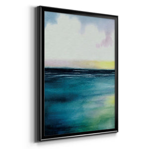 Sherbet Sunset Diptych I Premium Framed Print - Ready to Hang