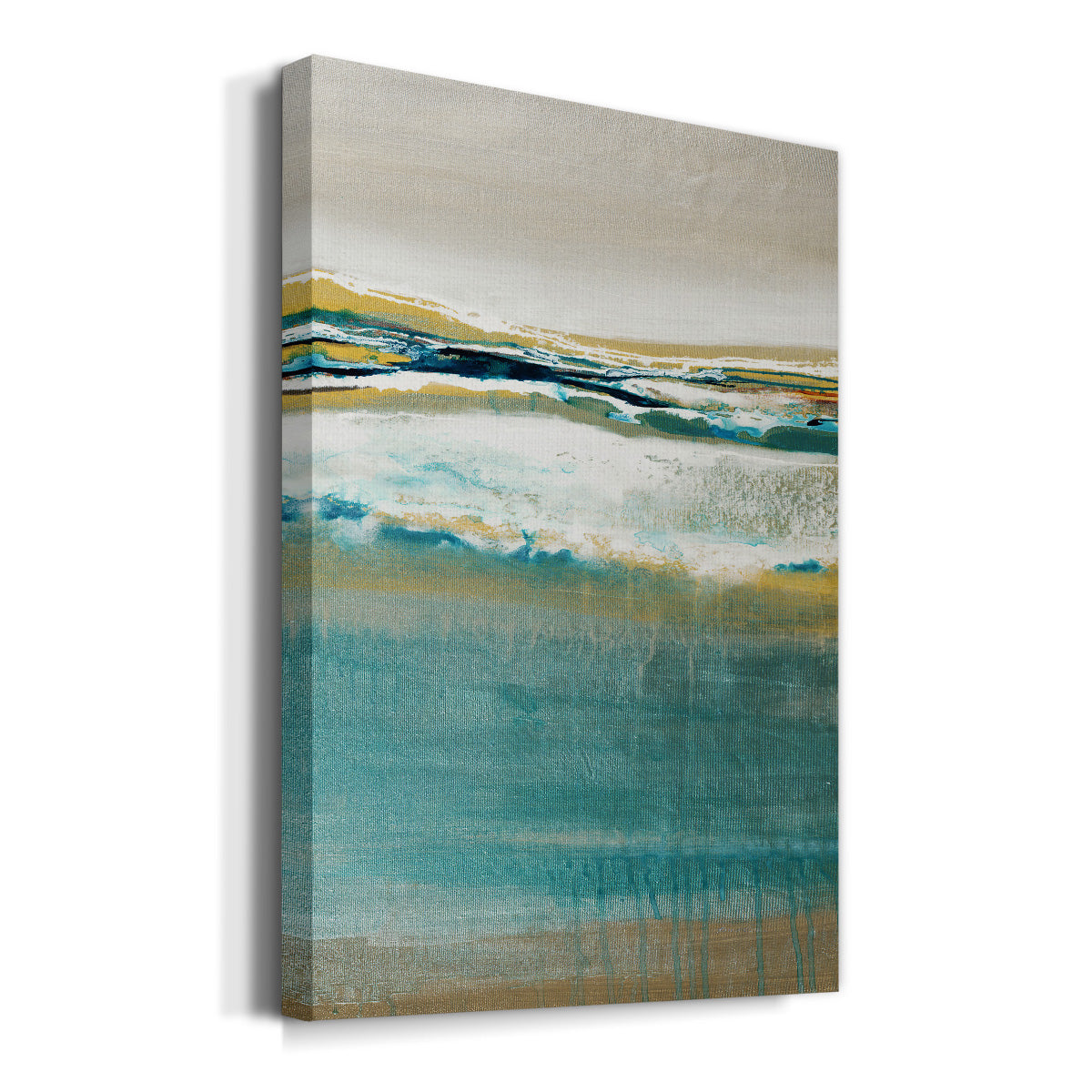Aqua Quartz V2 Premium Gallery Wrapped Canvas - Ready to Hang