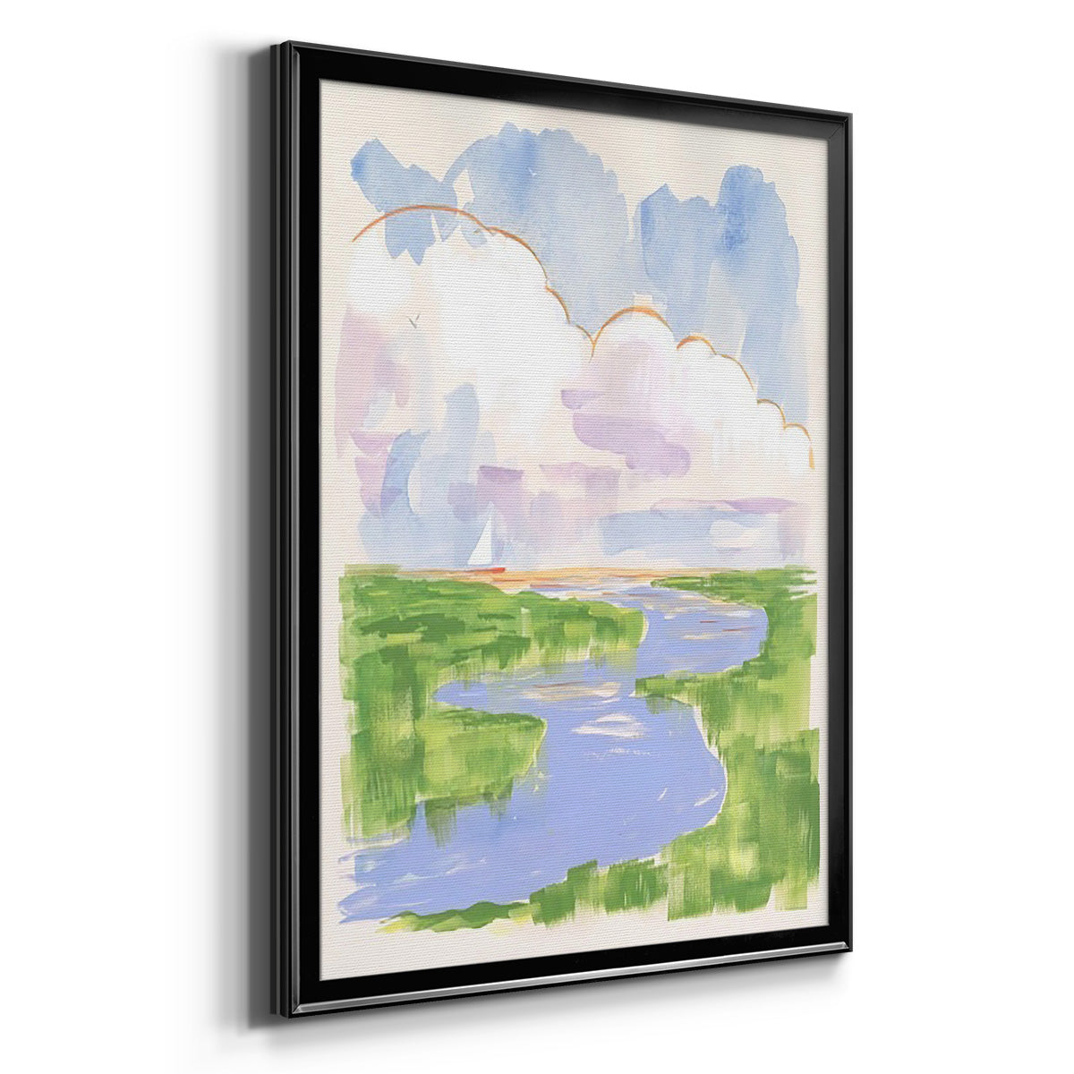 Low Country River Vista I Premium Framed Print - Ready to Hang