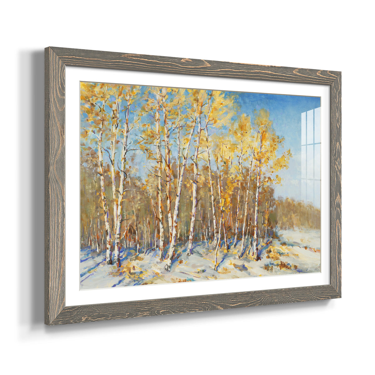 Autumn Trees-Premium Framed Print - Ready to Hang