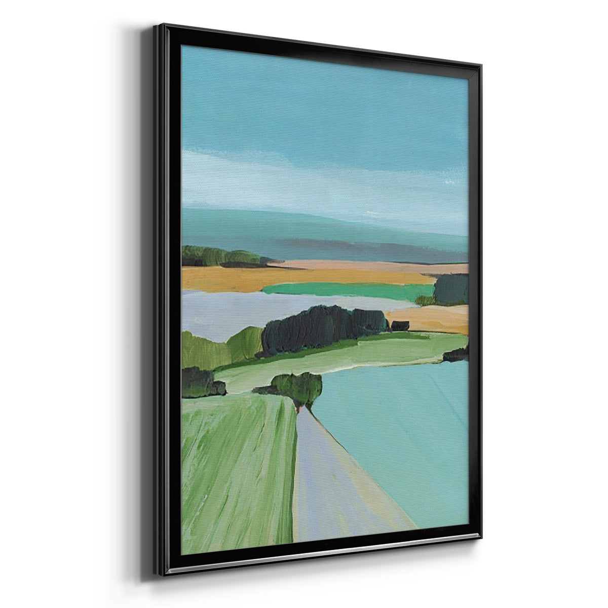 Bright Colored Countryside III Premium Framed Print - Ready to Hang