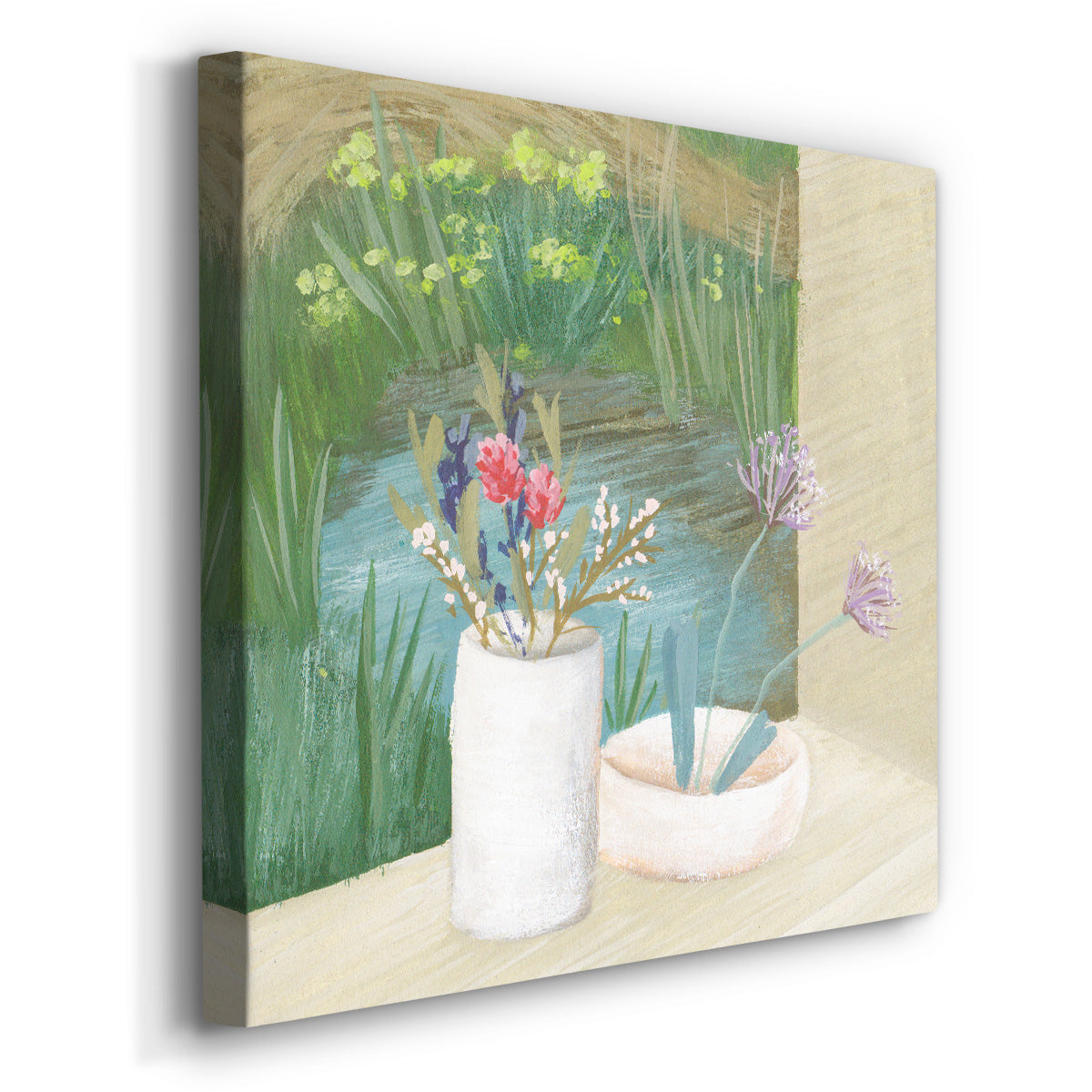 Window Plants III-Premium Gallery Wrapped Canvas - Ready to Hang