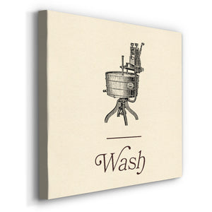 Laundry Sign I-Premium Gallery Wrapped Canvas - Ready to Hang