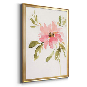 One Pink Bloom II Premium Framed Print - Ready to Hang