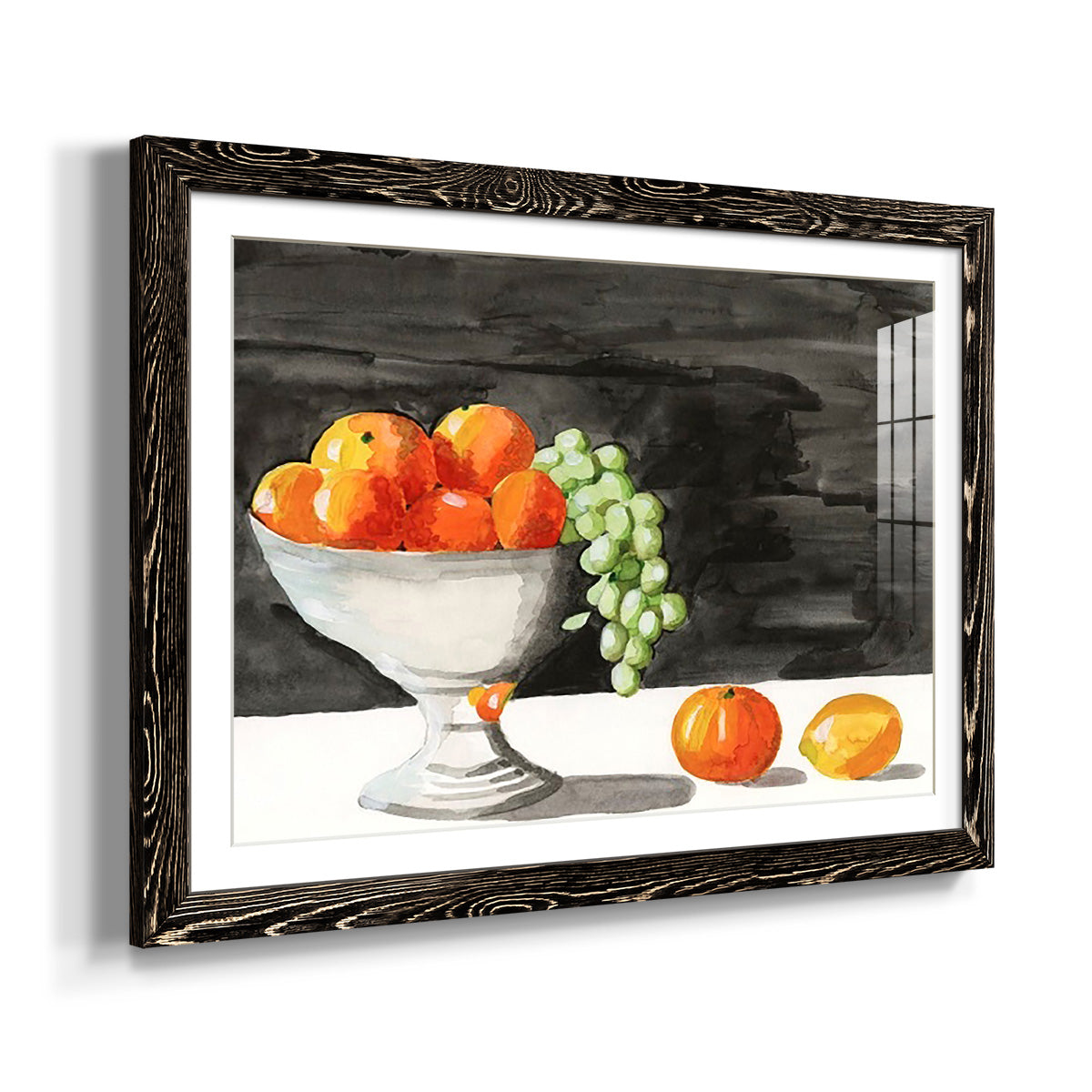Watercolor Fruit Bowl II-Premium Framed Print - Ready to Hang