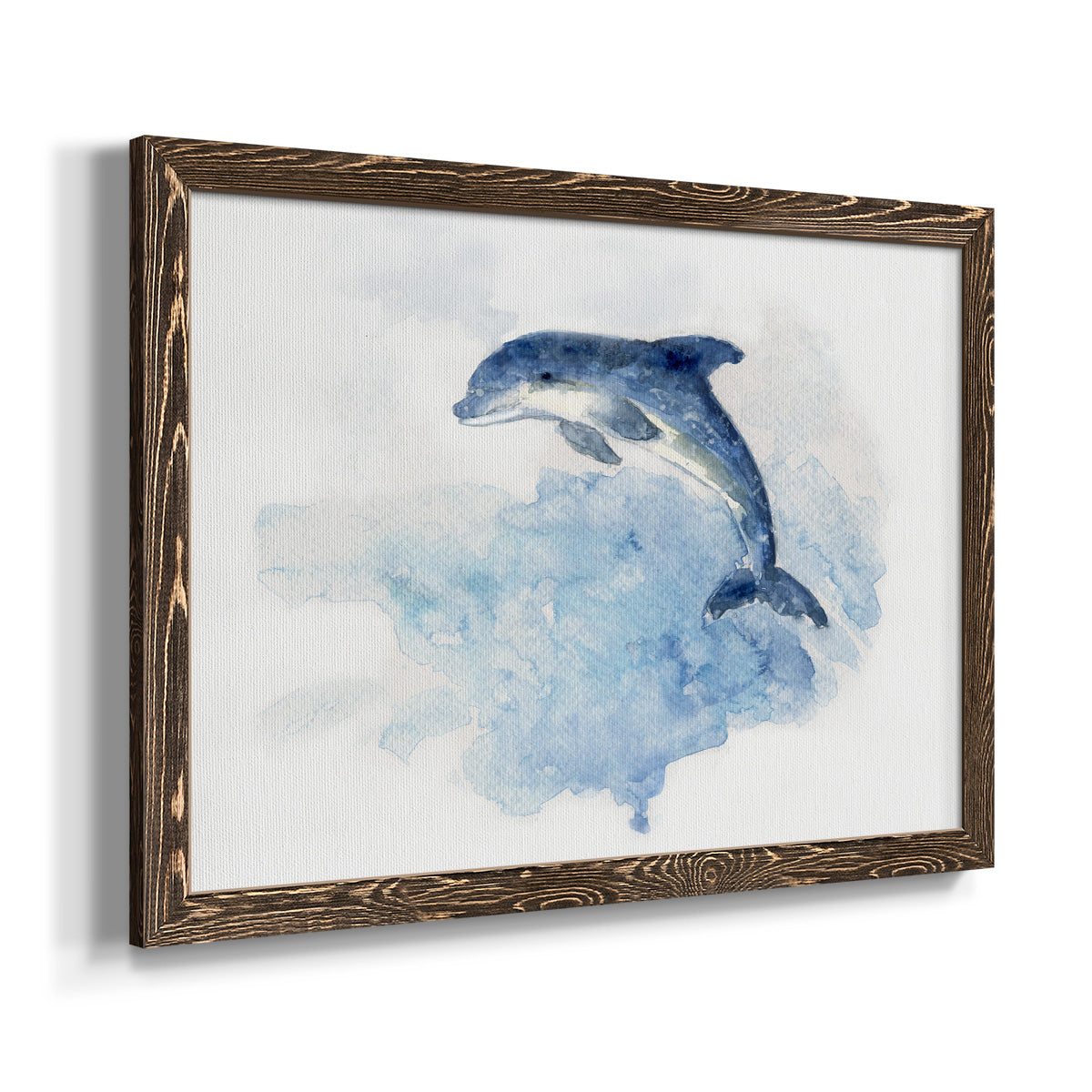 Wave Jumping-Premium Framed Canvas - Ready to Hang