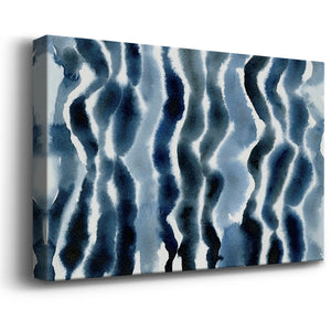 True Blue Wave I Premium Gallery Wrapped Canvas - Ready to Hang