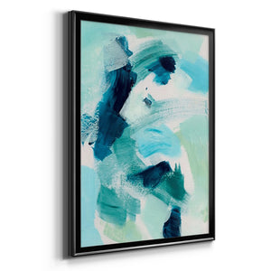 Teal Composition I Premium Framed Print - Ready to Hang