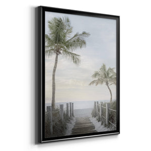 Palm Walk Premium Framed Print - Ready to Hang