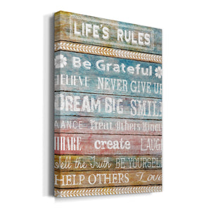 Life Rules - Canvas Art Print