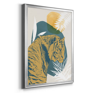 Sepia Botanical Journal I - Modern Framed Canvas Print