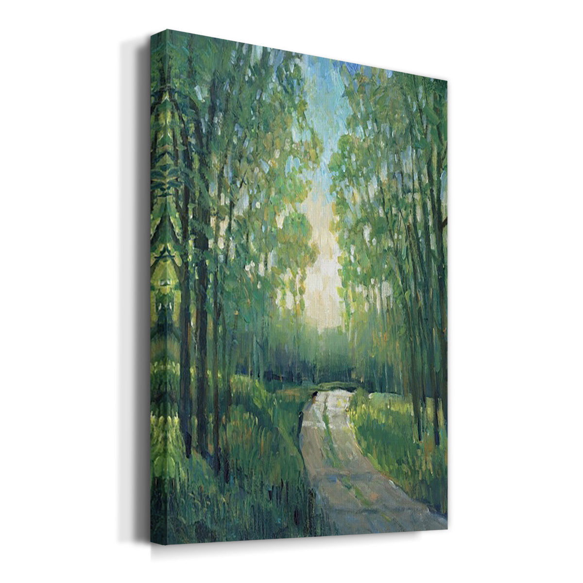 Golden Light Pathways II Premium Gallery Wrapped Canvas - Ready to Hang