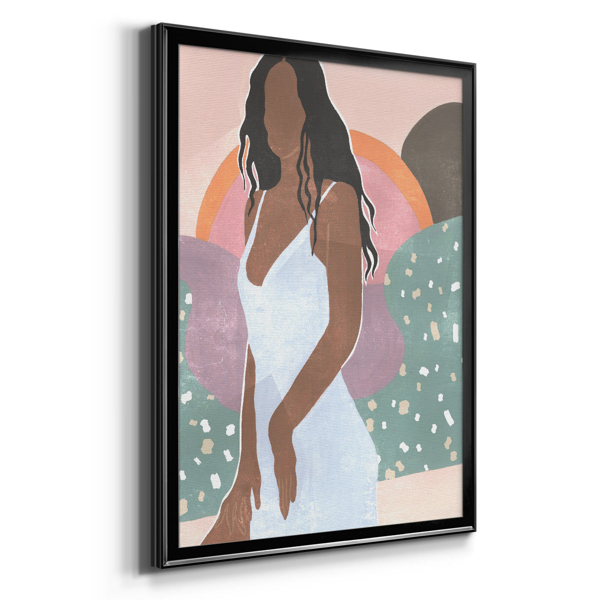 Curly Lady I Premium Framed Print - Ready to Hang