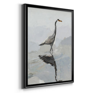 Heron Premium Framed Print - Ready to Hang